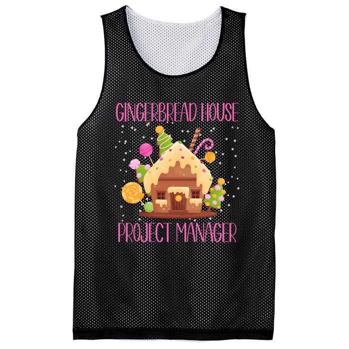 Gingerbread House Project Manager Family Matching Mesh Reversible Basketball Jersey Tank