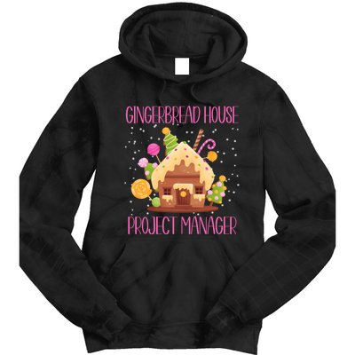 Gingerbread House Project Manager Family Matching Tie Dye Hoodie