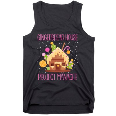 Gingerbread House Project Manager Family Matching Tank Top