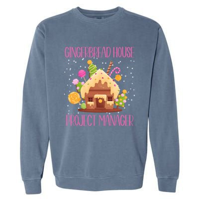 Gingerbread House Project Manager Family Matching Garment-Dyed Sweatshirt