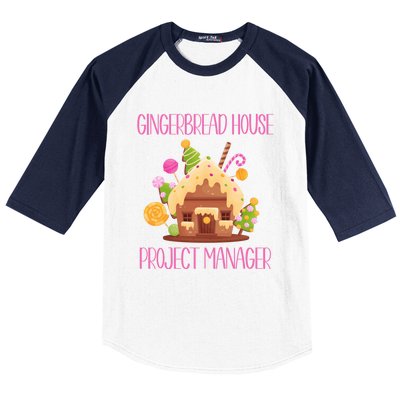 Gingerbread House Project Manager Family Matching Baseball Sleeve Shirt