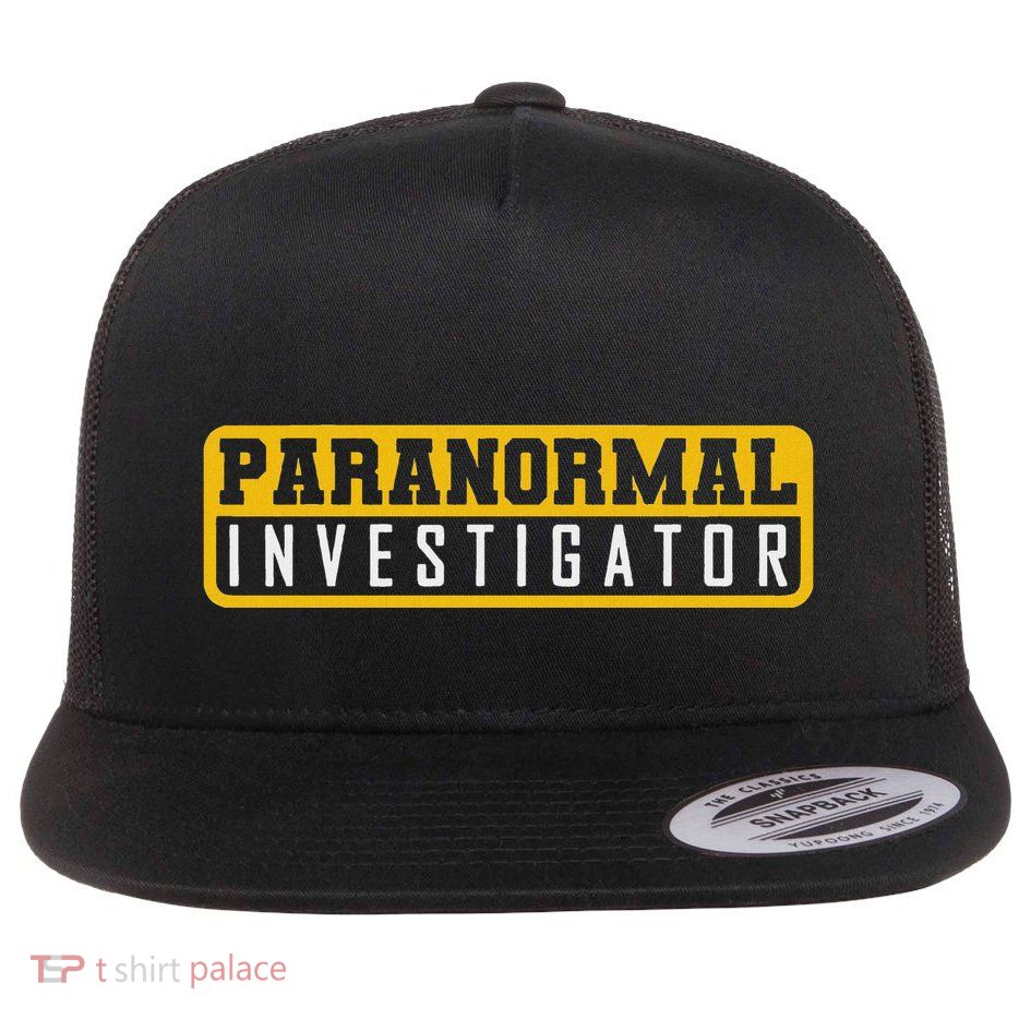Ghost Hunting Paranormal Investigator Flat Bill Trucker Hat