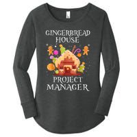 Gingerbread House Project Manager Decorating Baking Xmas Women's Perfect Tri Tunic Long Sleeve Shirt