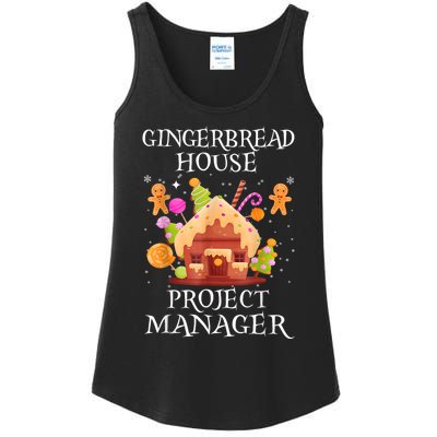 Gingerbread House Project Manager Decorating Baking Xmas Ladies Essential Tank