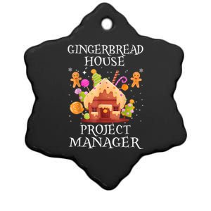 Gingerbread House Project Manager Decorating Baking Xmas Ceramic Star Ornament