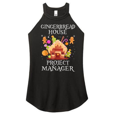 Gingerbread House Project Manager Decorating Baking Xmas Women's Perfect Tri Rocker Tank