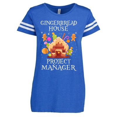 Gingerbread House Project Manager Decorating Baking Xmas Enza Ladies Jersey Football T-Shirt