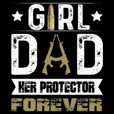 GirlDad Her Protector Forever Father Day T-Shirt