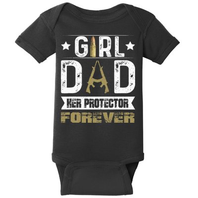 GirlDad Her Protector Forever Father Day Baby Bodysuit
