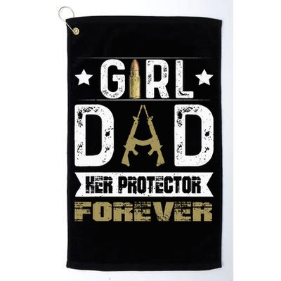GirlDad Her Protector Forever Father Day Golf Towel