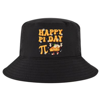 Groovy Happy Pi Day Mathematics Math Teacher Pi Day 3.14 Cool Comfort Performance Bucket Hat