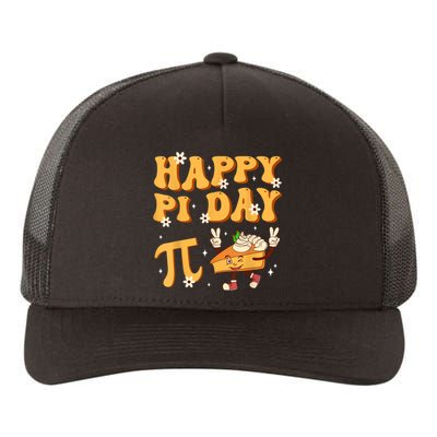 Groovy Happy Pi Day Mathematics Math Teacher Pi Day 3.14 Yupoong Adult 5-Panel Trucker Hat