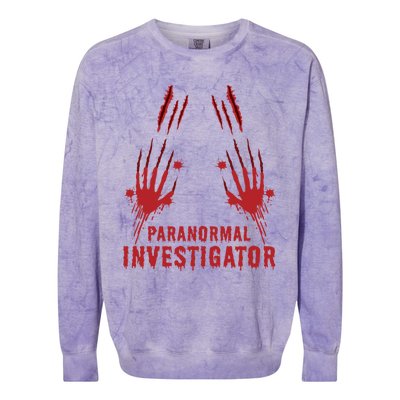 Ghost Hunting Paranormal Investigator Cool Gift Colorblast Crewneck Sweatshirt