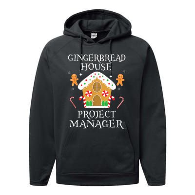 Gingerbread House Project manager Decorating  Performance Fleece Hoodie