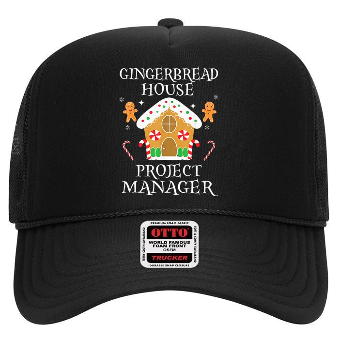 Gingerbread House Project manager Decorating  High Crown Mesh Back Trucker Hat