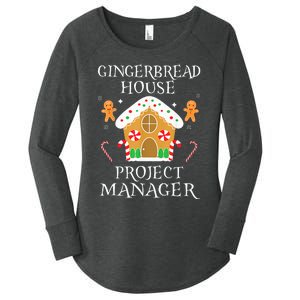 Gingerbread House Project manager Decorating  Women's Perfect Tri Tunic Long Sleeve Shirt