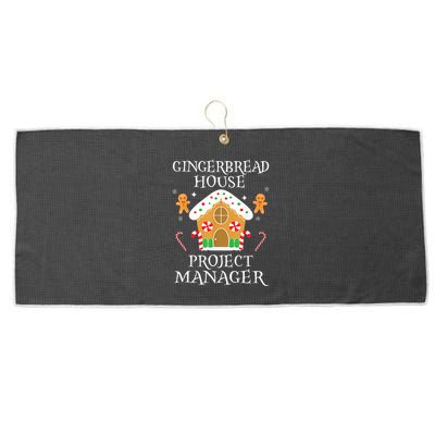 Gingerbread House Project manager Decorating  Large Microfiber Waffle Golf Towel