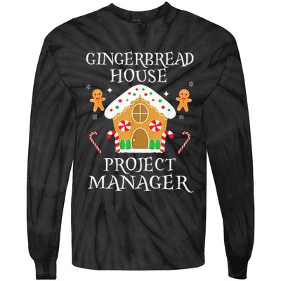 Gingerbread House Project manager Decorating  Tie-Dye Long Sleeve Shirt
