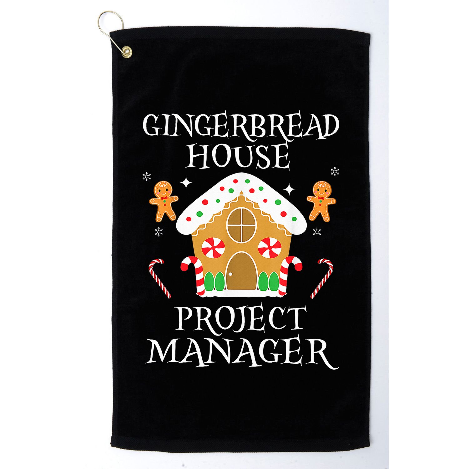 Gingerbread House Project manager Decorating  Golf Towel
