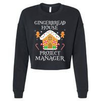 Gingerbread House Project manager Decorating  Cropped Pullover Crew