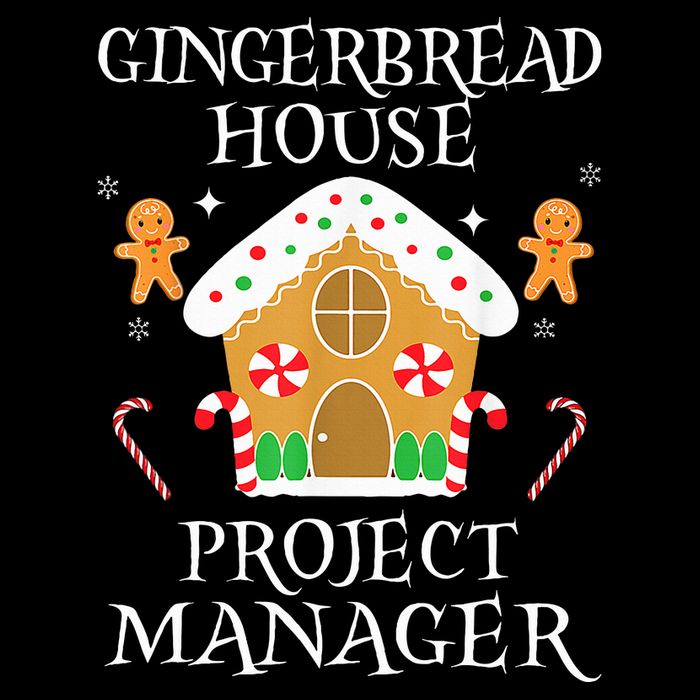 Gingerbread House Project manager Decorating  Cropped Pullover Crew