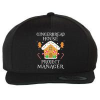 Gingerbread House Project manager Decorating  Wool Snapback Cap