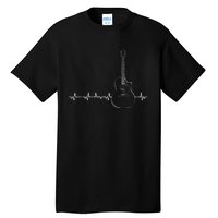 Guitar Heartbeat Pulse Musical Theme Tall T-Shirt