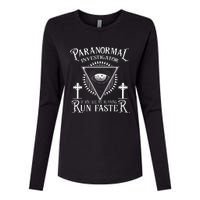 Ghost Hunter Paranormal Investigator Womens Cotton Relaxed Long Sleeve T-Shirt