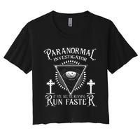 Ghost Hunter Paranormal Investigator Women's Crop Top Tee