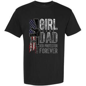 GirlDad Her Protector Forever Funny Father Garment-Dyed Heavyweight T-Shirt