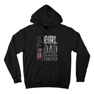 GirlDad Her Protector Forever Funny Father Hoodie