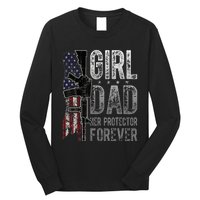 GirlDad Her Protector Forever Funny Father Long Sleeve Shirt