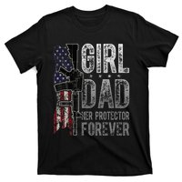 GirlDad Her Protector Forever Funny Father T-Shirt