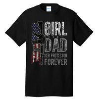 GirlDad Her Protector Forever Funny Father Tall T-Shirt