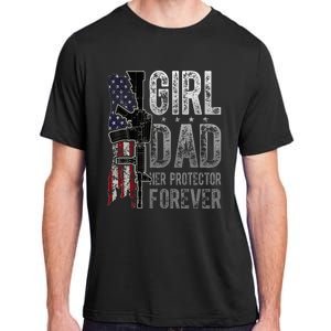 GirlDad Her Protector Forever Funny Father Adult ChromaSoft Performance T-Shirt