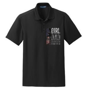 GirlDad Her Protector Forever Funny Father Dry Zone Grid Polo