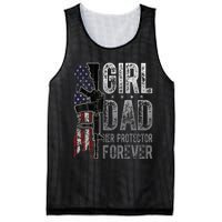 GirlDad Her Protector Forever Funny Father Mesh Reversible Basketball Jersey Tank