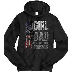 GirlDad Her Protector Forever Funny Father Tie Dye Hoodie