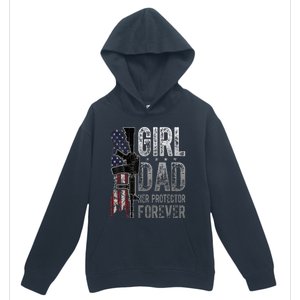 GirlDad Her Protector Forever Funny Father Urban Pullover Hoodie