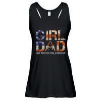 GirlDad Her Protector Forever Funny Father of Fun Dad Ladies Essential Flowy Tank