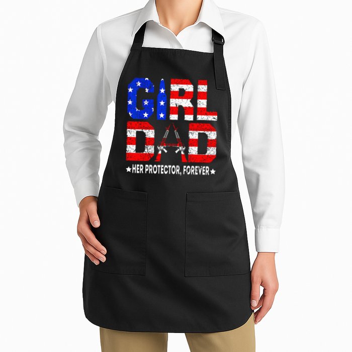 GirlDad Her Protector Forever Funny Father Apron