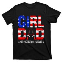 GirlDad Her Protector Forever Funny Father T-Shirt