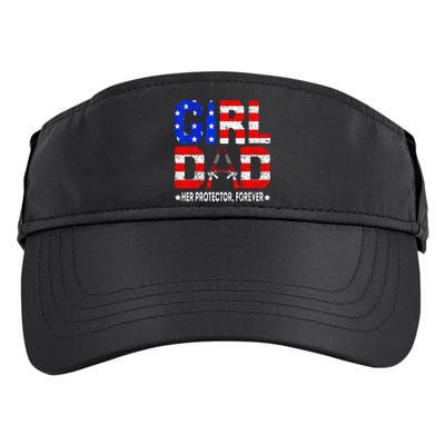 GirlDad Her Protector Forever Funny Father Adult Drive Performance Visor
