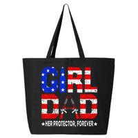 GirlDad Her Protector Forever Funny Father 25L Jumbo Tote