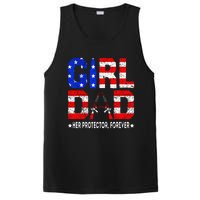 GirlDad Her Protector Forever Funny Father PosiCharge Competitor Tank