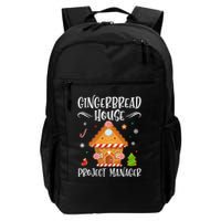 Gingerbread House Project Manager Baking Xmas Pajamas Backpack