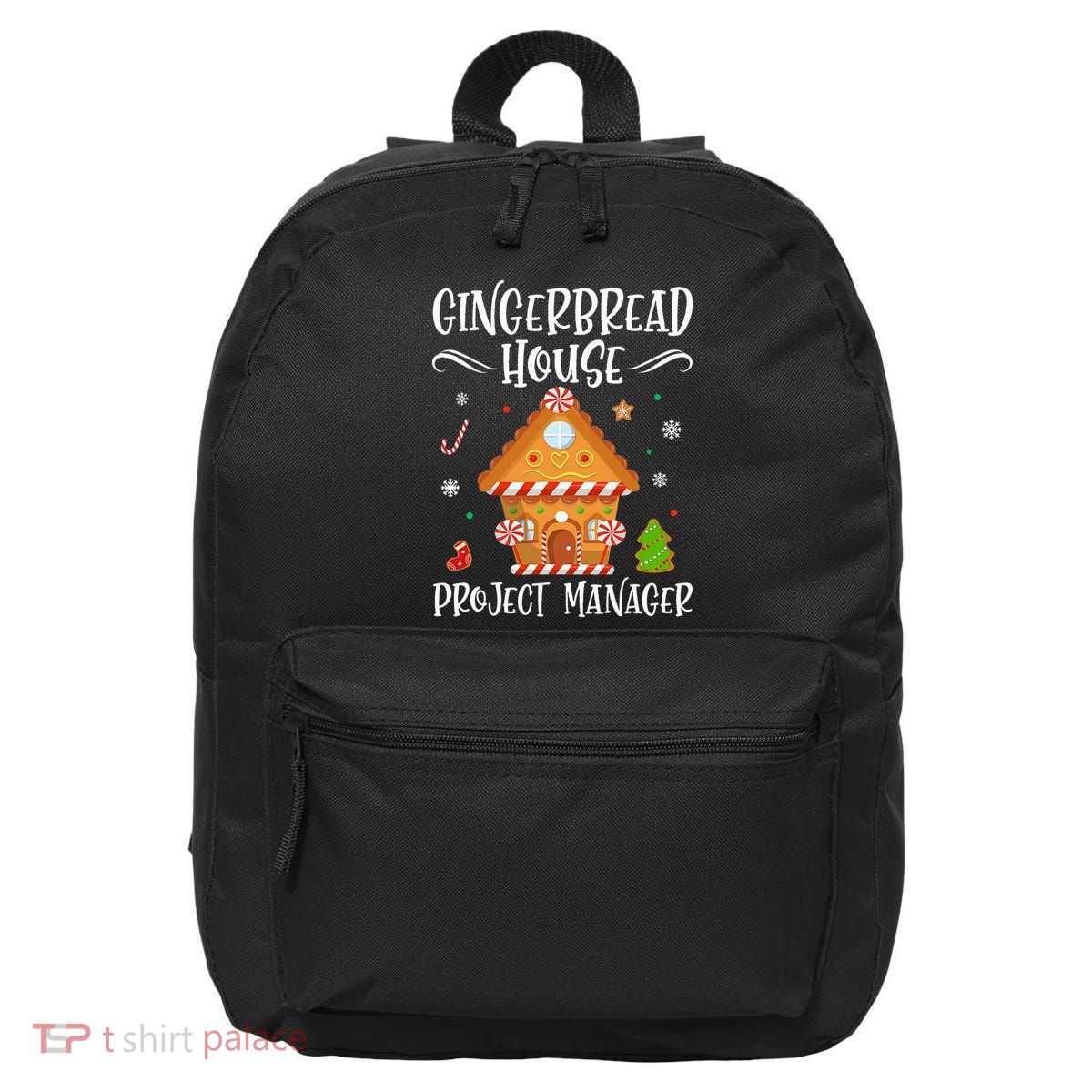 Gingerbread House Project Manager Baking Xmas Pajamas 16 in Basic Backpack