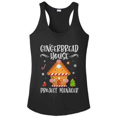 Gingerbread House Project Manager Baking Xmas Pajamas Ladies PosiCharge Competitor Racerback Tank