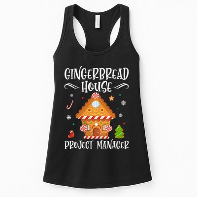 Gingerbread House Project Manager Baking Xmas Pajamas Womens Tank Top