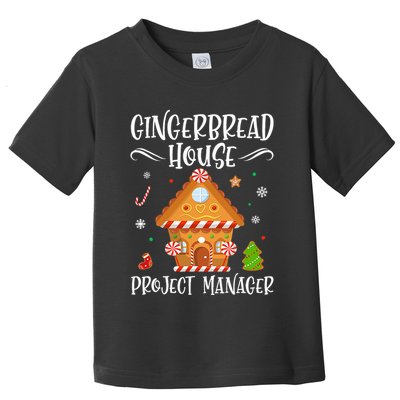 Gingerbread House Project Manager Baking Xmas Pajamas Toddler T-Shirt